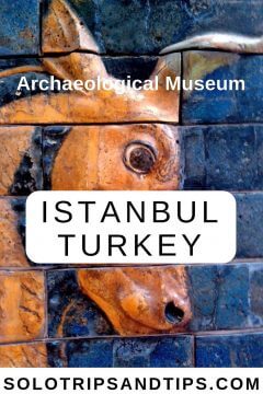 Detail of Ishtar Gate at the Archaeological Museum in Istanbul Türkiye.