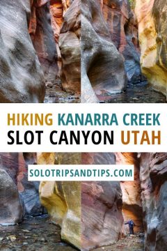 Hiking Kanarra Creek Slot Canyon Utah SoloTripsAndTips.com