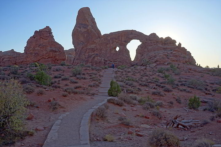 Turret Arch trail Arches National Park