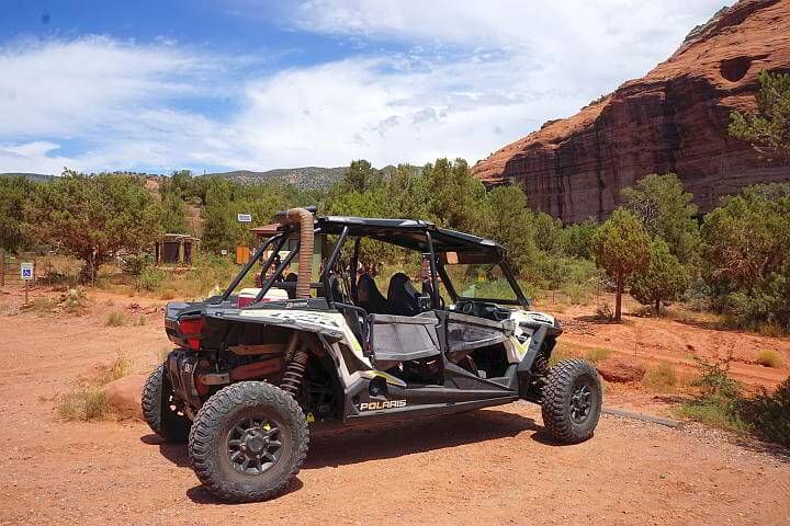 Off road vehicles like this one are common around Sedona