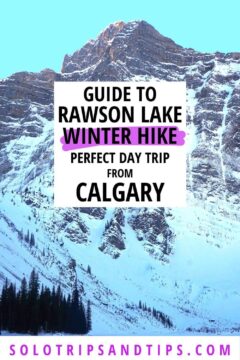 Guide to Rawson Lake winter hike a perfect day trip from Calgary