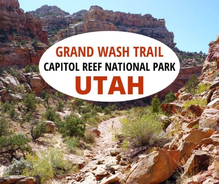 Grand Wash Trail Capitol Reef National Park Utah.