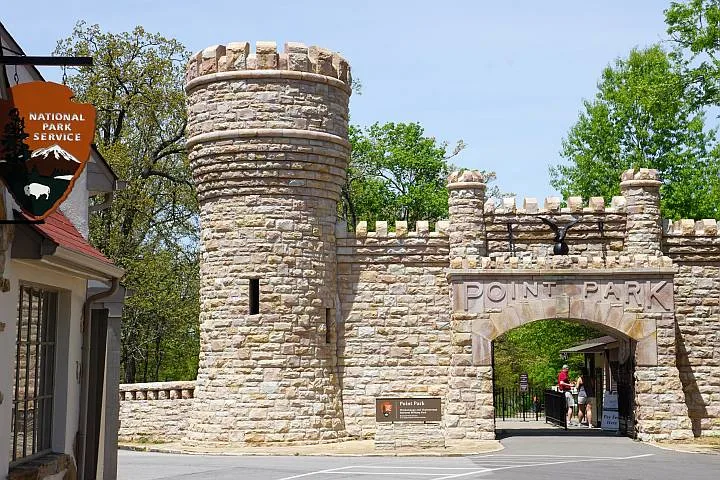 Point Park entrance gate at Lookout Mountain Chattanooga