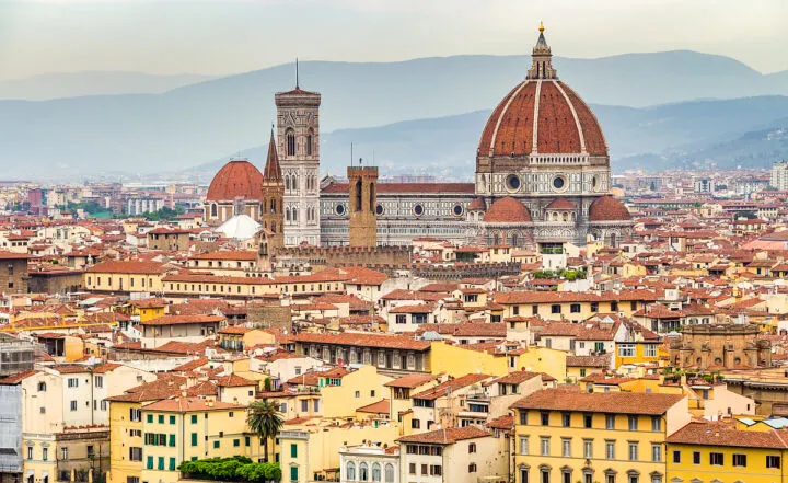 Florence Italy city view.