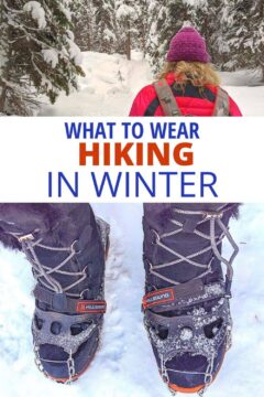 What to wear hiking in winter