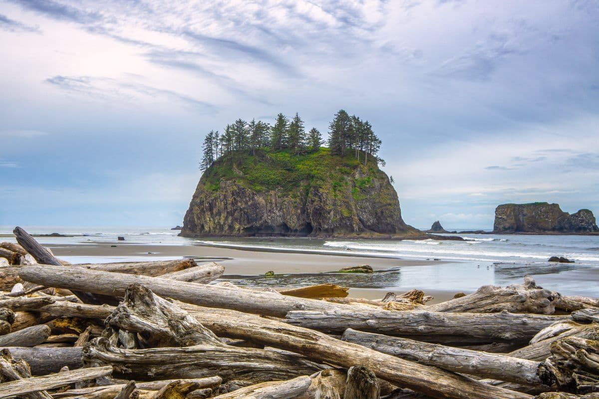 Crying Lady Rock at Second Beach La Push Washington.