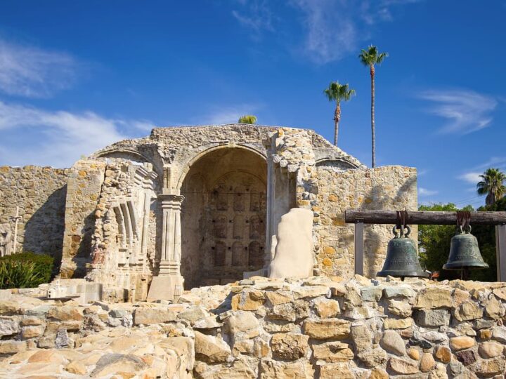 Mission San Juan Capistrano in California.