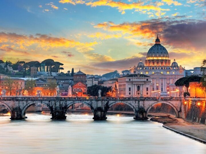 Vatican and Bridge of Angels Rome.