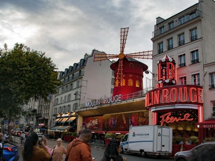 Moulin Rouge Paris cabaret.