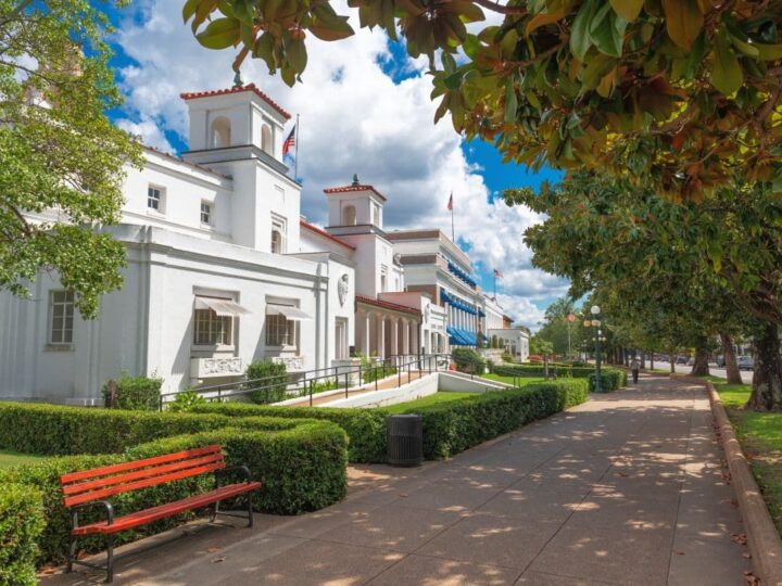 Historic downtown Hot Springs Arkansas.