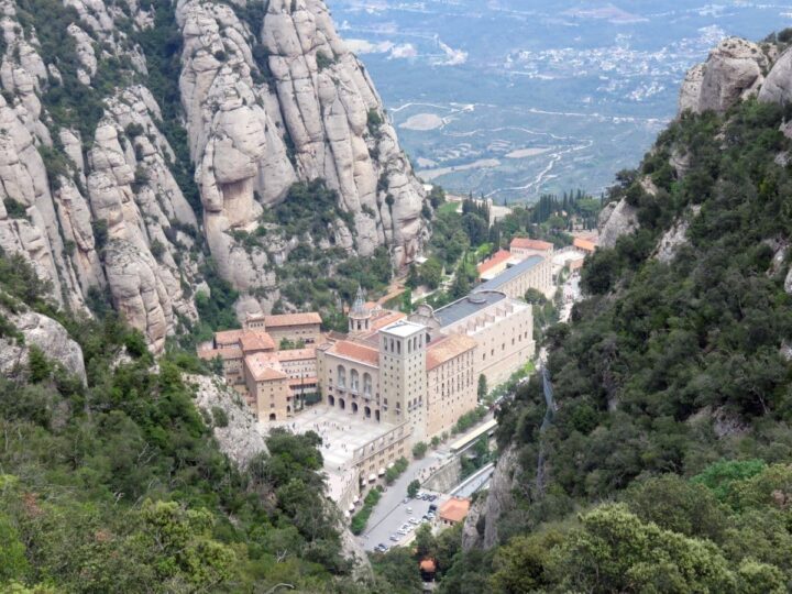 Montserrat monastery in Catalonia Spain.