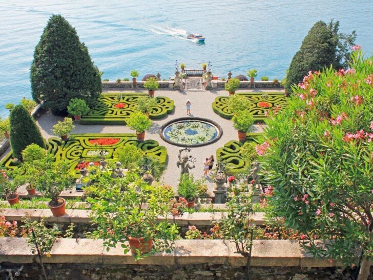 Isola Bella gardens Lake Maggiore.