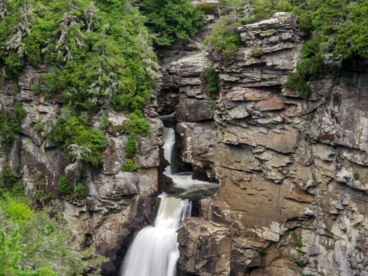 Linville Falls Blue Ridge Parkway NC.