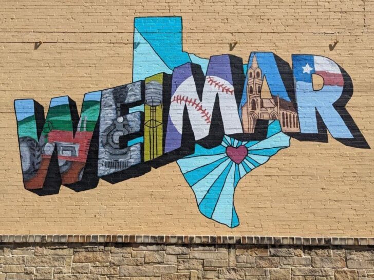 Weimar Texas mural.