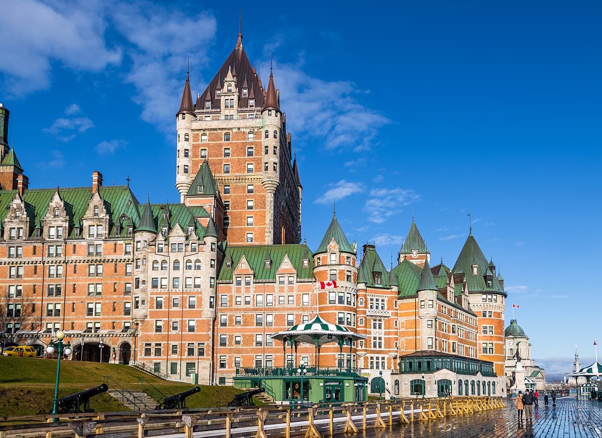 Historic Chateau Frontenac Quebec City.