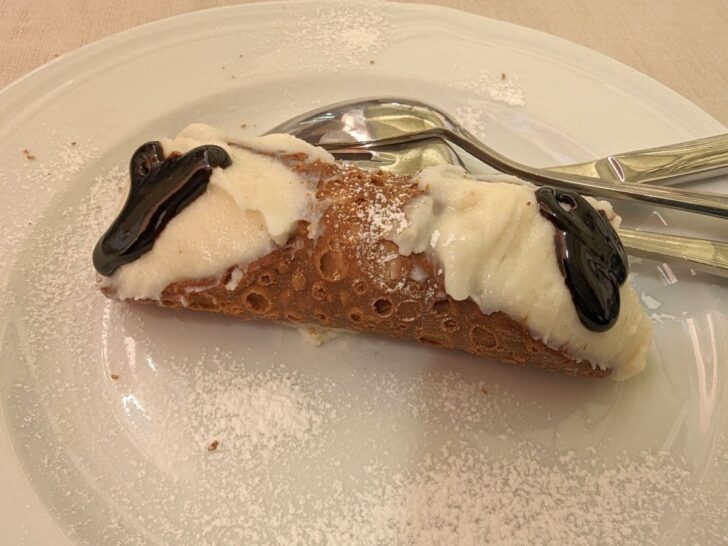Cannolo Italian dessert from Sicily.