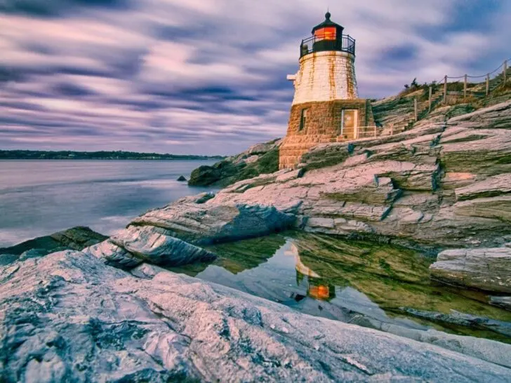 Castle Hill Lighthouse Rhode Island.