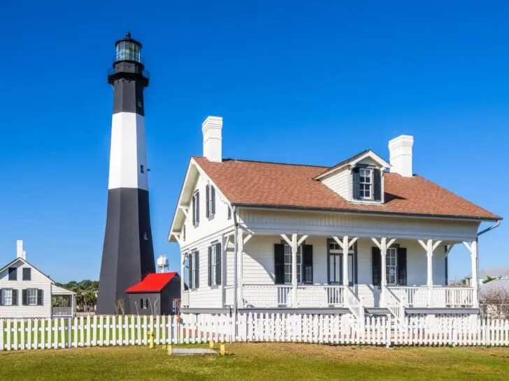 Tybee Island Lighthouse summertime.