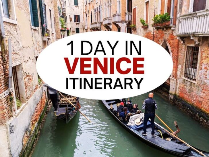 1 Day in Venice itinerary.