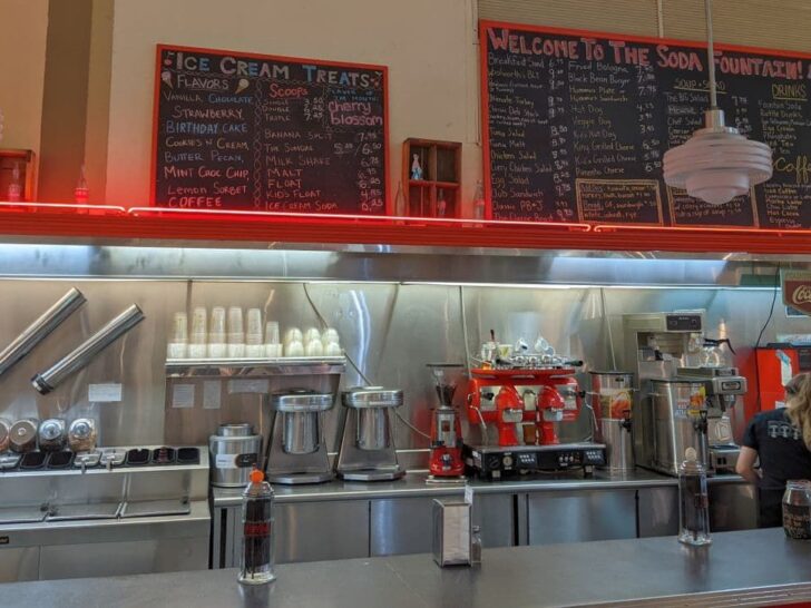 Woolworth Soda Fountain in Asheville NC.