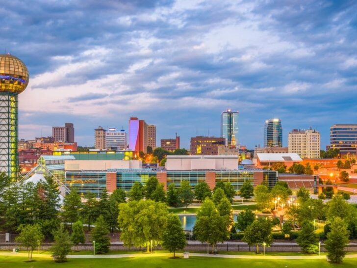 Knoxville Tennessee skyline.