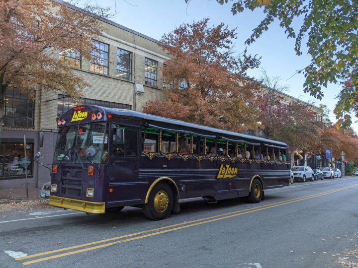 LaZoom tour bus Asheville North Carolina.