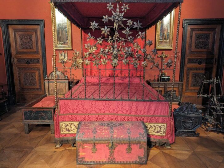 Bedroom at Bagatti Valsecchi Museum Milan.