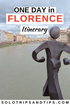 One day in Florence itinerary.