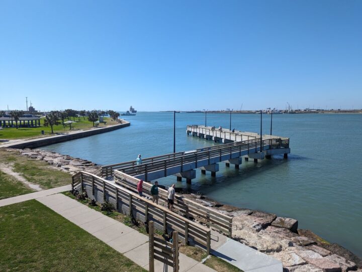Roberts Point Park along the waterfront Port Aransas.