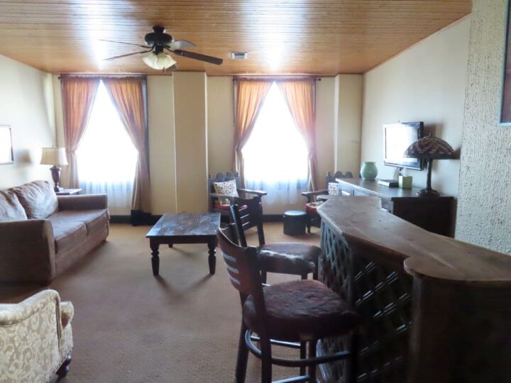 Holland Hotel family room suite in Alpine Texas.