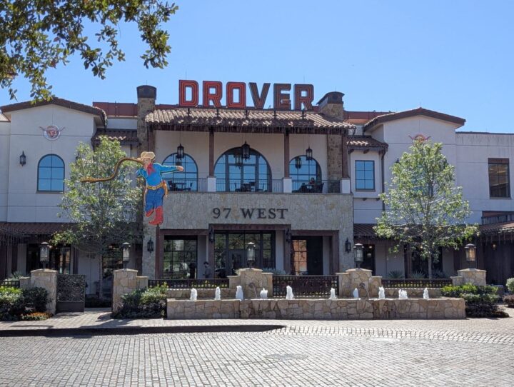 Hotel Drover and 97 West restaurant at Fort Worth Stockyards